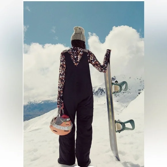 Free People On the Ascend Insulated Ski Bibs Size Medium NWT - Picture 2 of 15